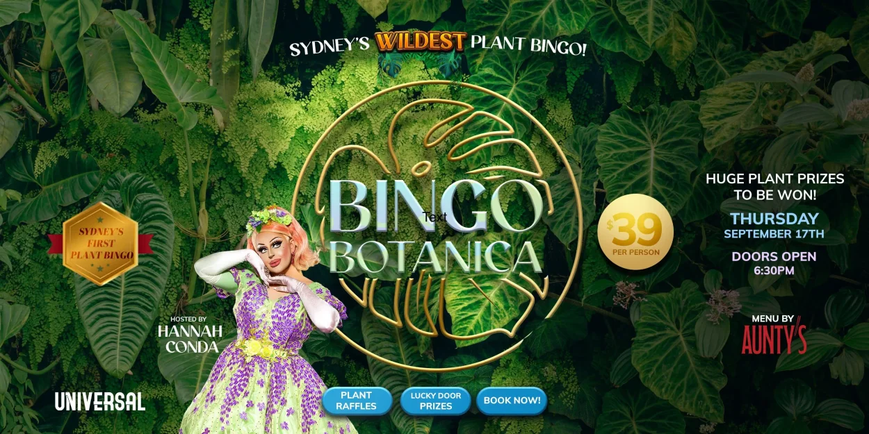 BINGO BOTANICA Thu 17 Sept