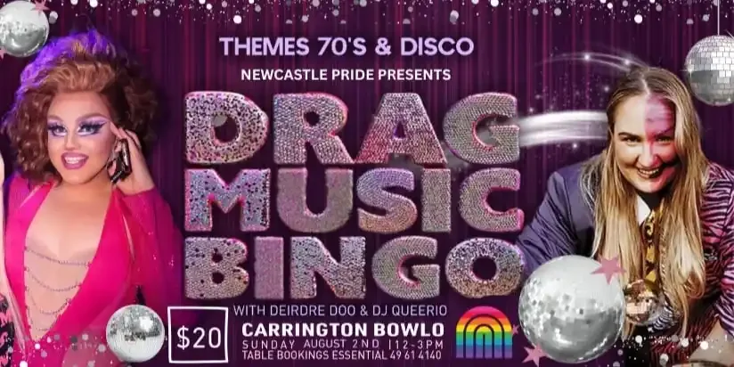 Drag Music Bingo 70's classics + Disco Edition