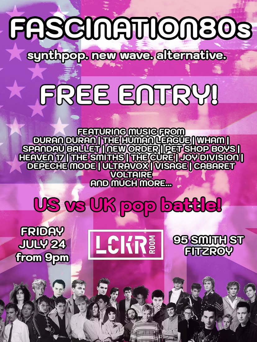 Fascination80s: US vs UK Pop Battle