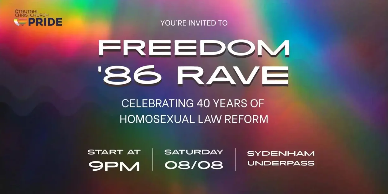 Freedom '86 Rave – Ōtautahi Christchurch Pride