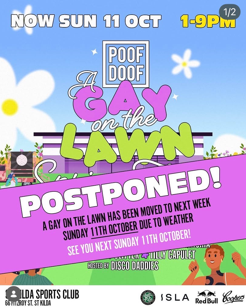 Gay on the Lawn - Spring Fling - Free Dance Party - Now Sat 11 Oct