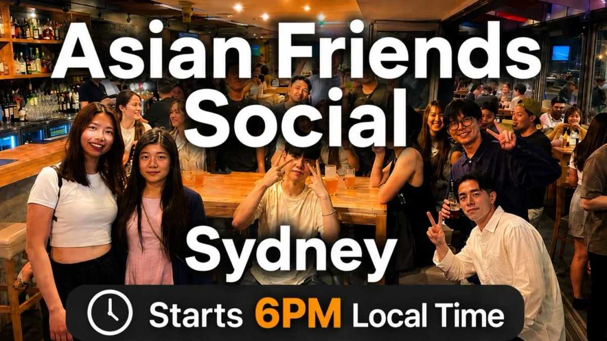 Lounge Asia Sydney: Asian Background Social (Easy English) 17 Oct 2026