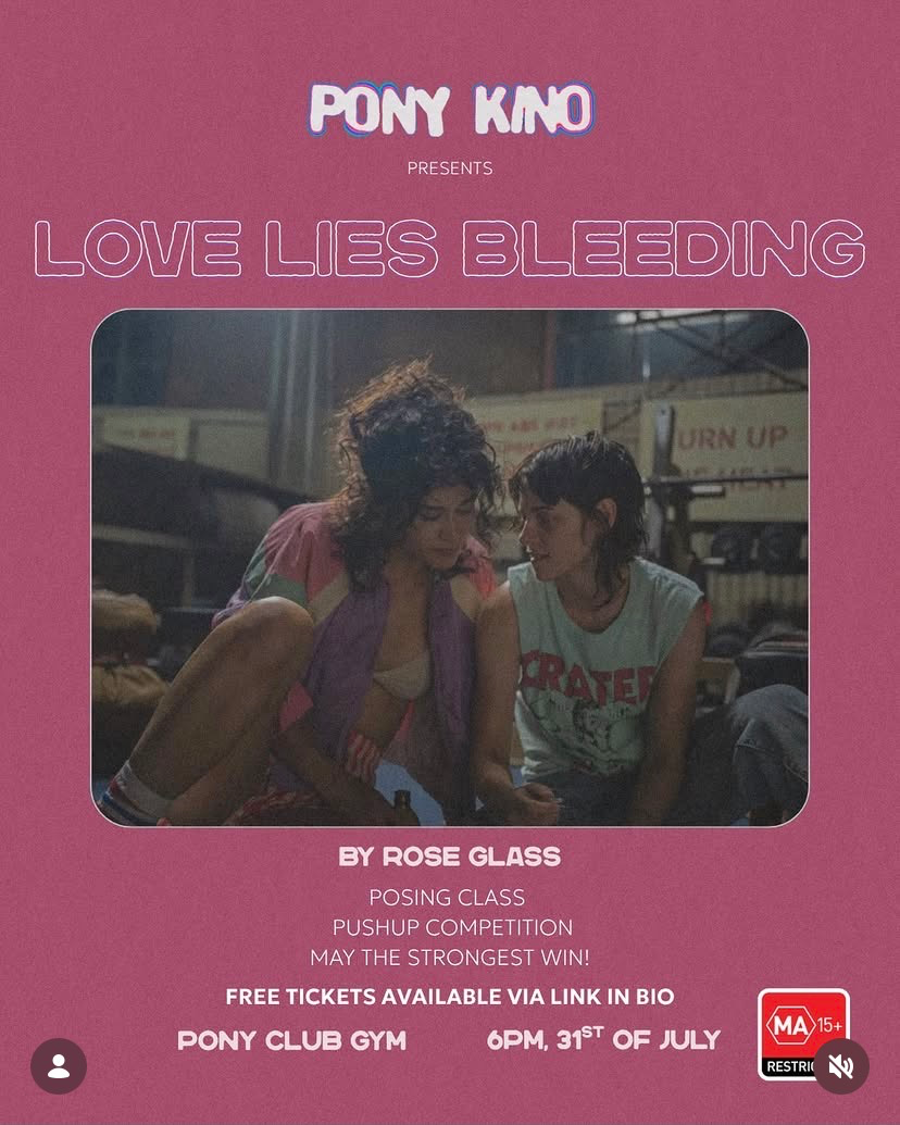 LOVE LIES BLEEDING - POSING CLASS AND PUSHUP COMPETITION
