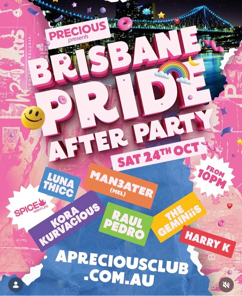 Precious Brisbane Pride After Party