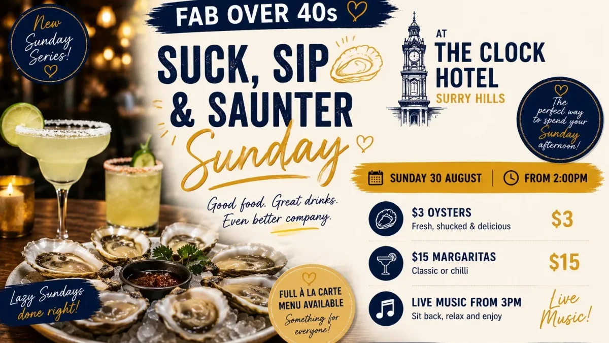 Shuck, Sip and Saunter Sunday