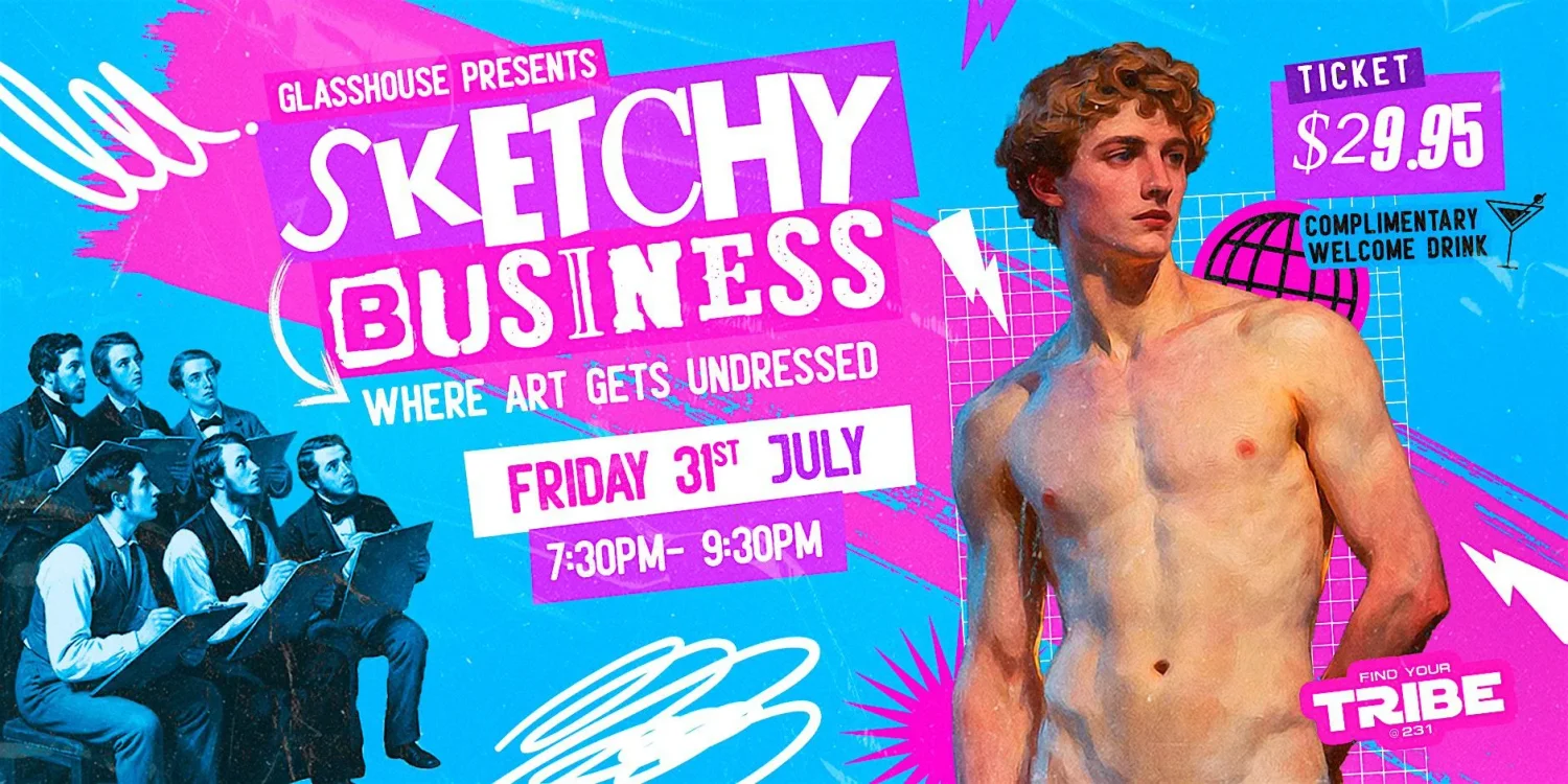 SKETCHY BUSINESS - Where Art gets Undressed MONTHLY LIVE NUDE SKETCH NIGHT